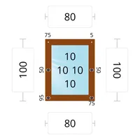 Мягкое окно 80x100 см, для веранды, беседки